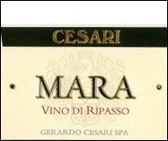 Cesari, Mara Valpolicella Ripasso Superiore 2009 label